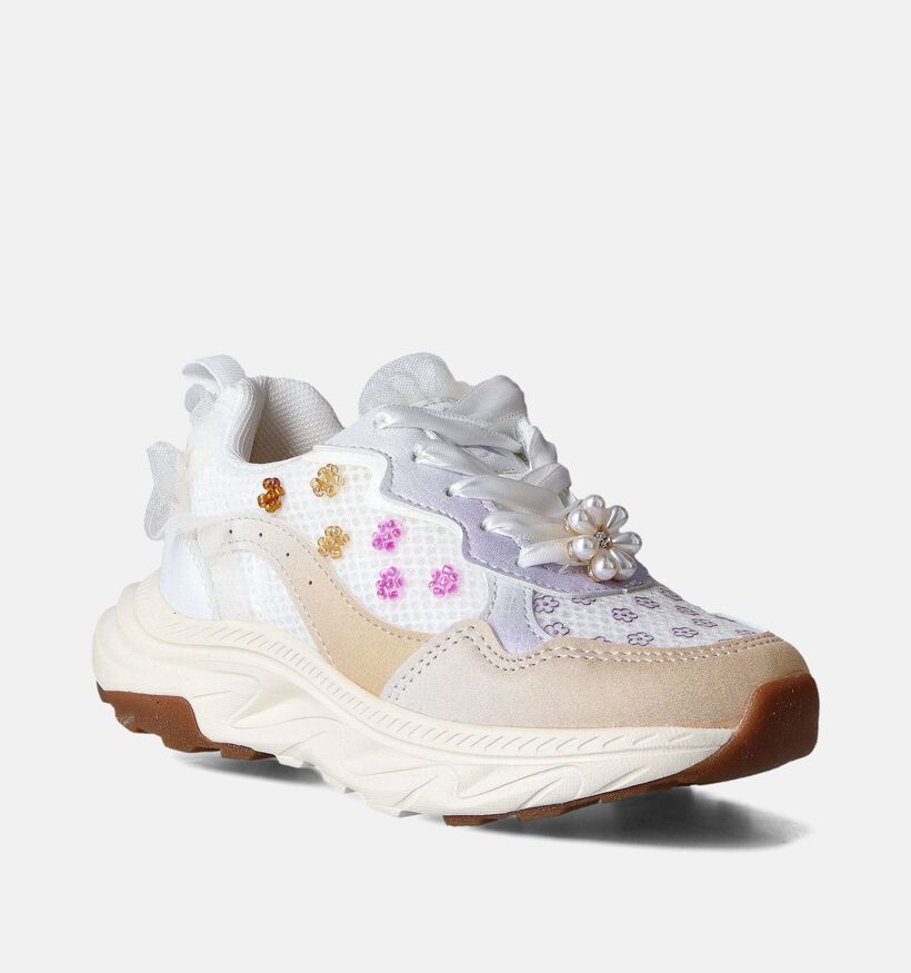 Milo & Mila Beige Sneakers voor meisjes (354191)