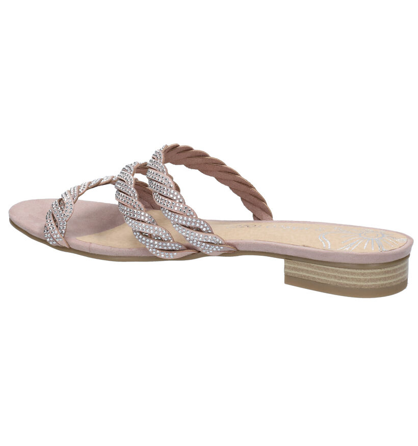 Marco Tozzi Nu-pieds plates en Rose pour femmes (274440)