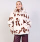 Adoré Cowboy Katarine Manteau en Blanc/Marron pour femmes (369246)