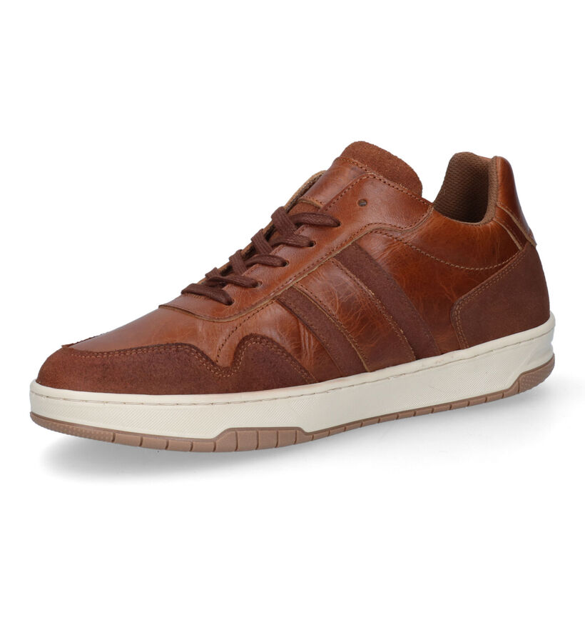 Scapa Chaussures à lacets en Cognac pour hommes (316826) - pour semelles orthopédiques