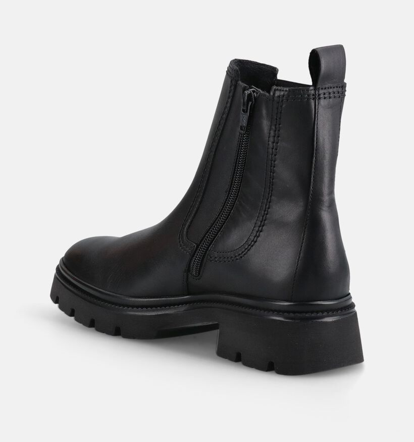 Gabor Best Fitting Bottines Chelsea en Noir pour femmes (380067) - pour semelles orthop&eacute;diques