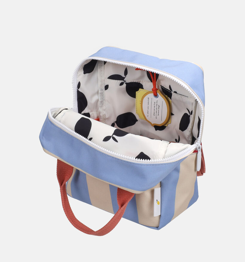 Sticky Lemon Stripes Small Backpack Sac &agrave; dos en Bleu/Beige pour filles, gar&ccedil;ons (382029)