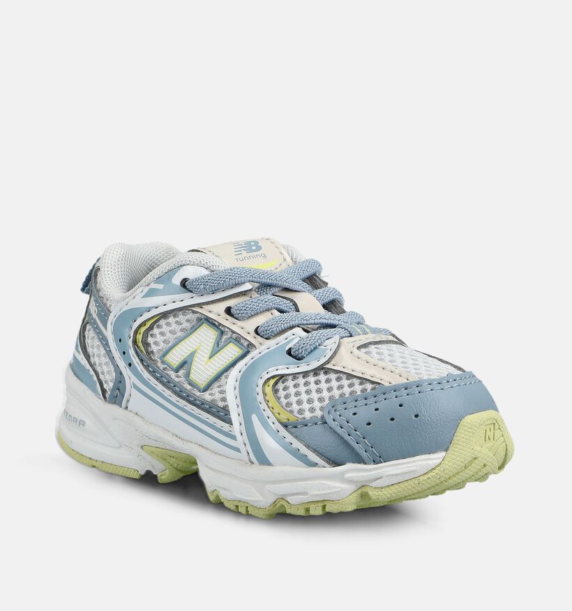New Balance 530 Baskets basses en Bleu/Vert pour filles, gar&ccedil;ons (375134) - pour semelles orthop&eacute;diques