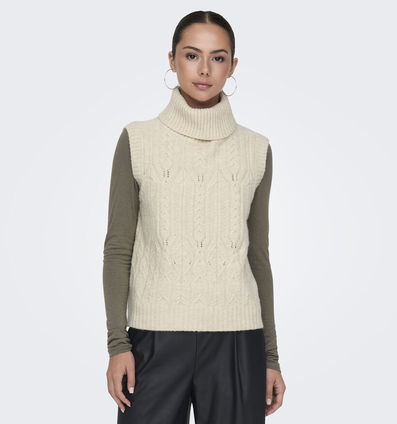 JDY Elba Zwarte Mouwloze trui voor dames (348632)