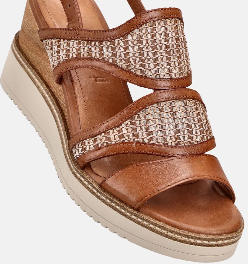 Tamaris Cognac Sandalen met Sleehak voor dames (371754)