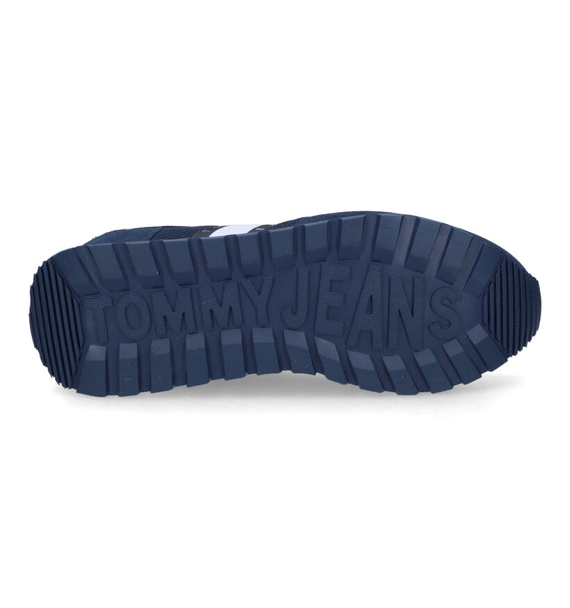 TH Tommy Jeans Mix Runner Baskets en Bleu pour hommes (300636)