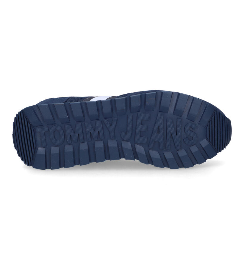 TH Tommy Jeans Mix Runner Blauwe Sneakers voor heren (300636)