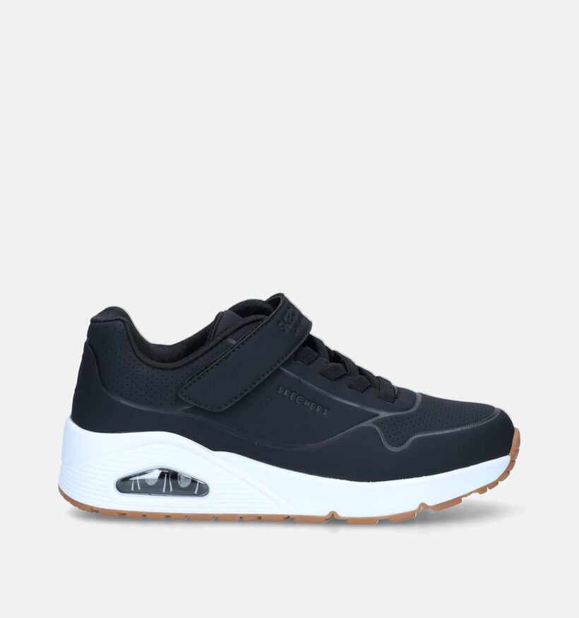 Skechers Uno Air Blitz Zwarte Sneakers voor jongens, meisjes (345235)