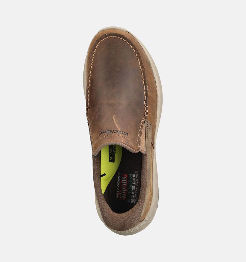 Skechers Pollard Osgood Mocassin en Marron pour hommes (375644)