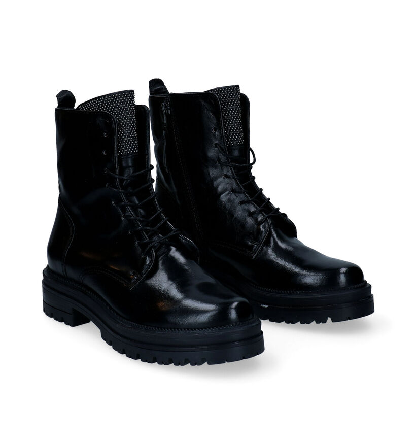 Mjus Zwarte Boots in leer (297885)
