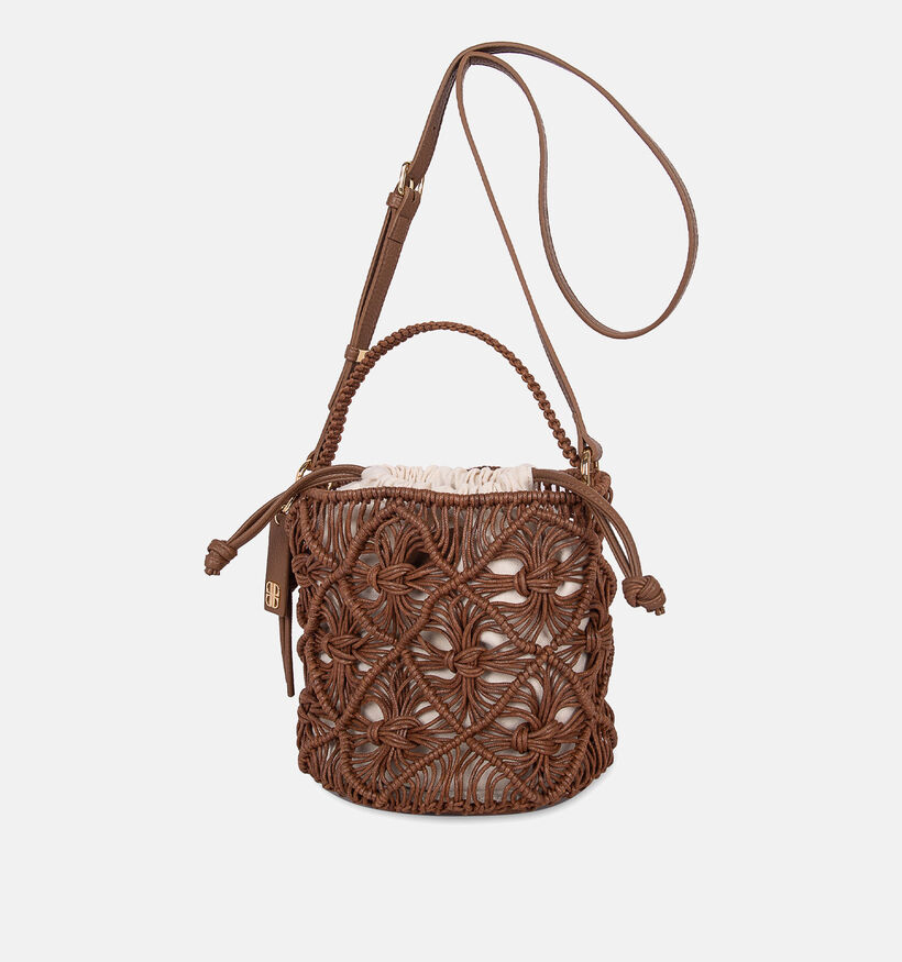 Laurent David Donkerbruine Bucket Bag voor dames (373972)