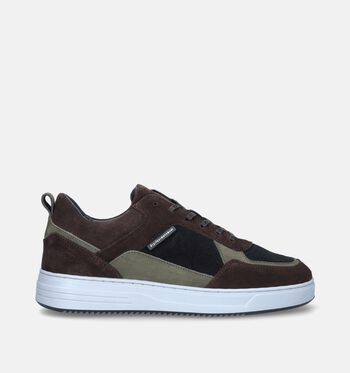 Cycleur de Luxe Chaussures plates Marron/Bleu