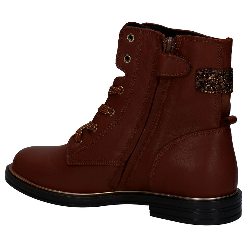 Little David Zelia Cognac Bottines in leer (282802)