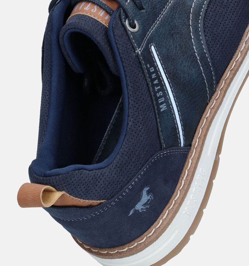 Mustang Chaussures à lacets en Bleu foncé pour hommes (338796)