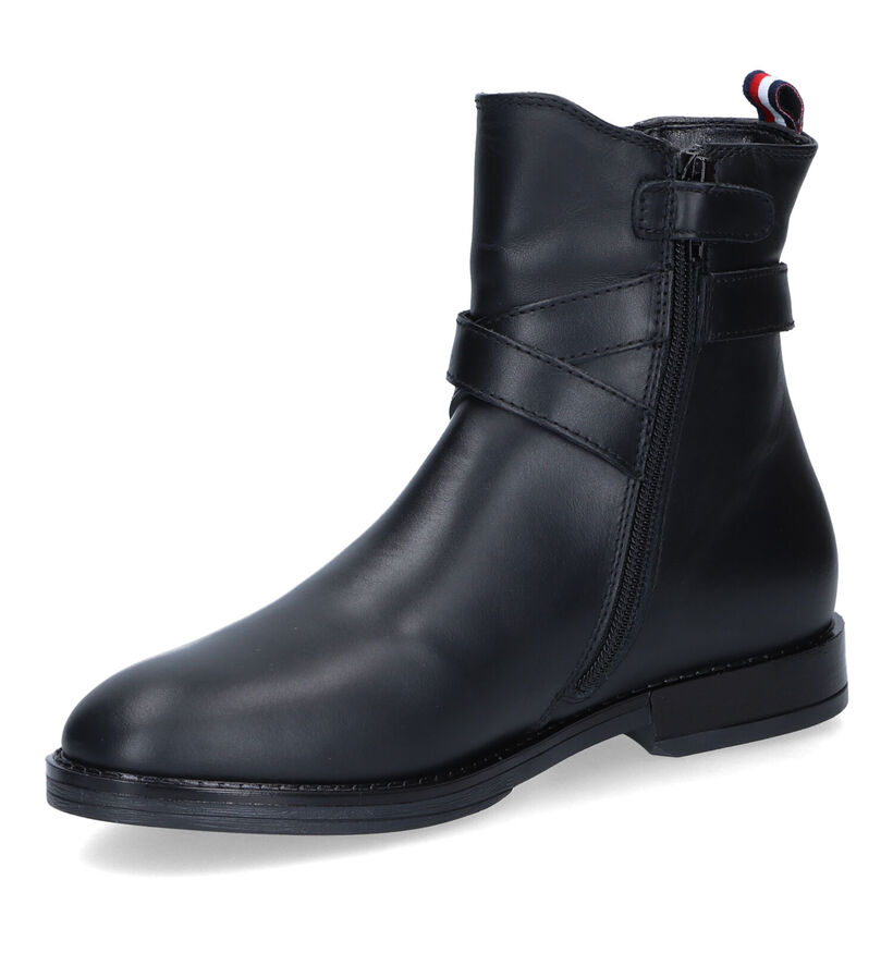 Tommy Hilfiger Bottes courtes en Noir en cuir (314489)