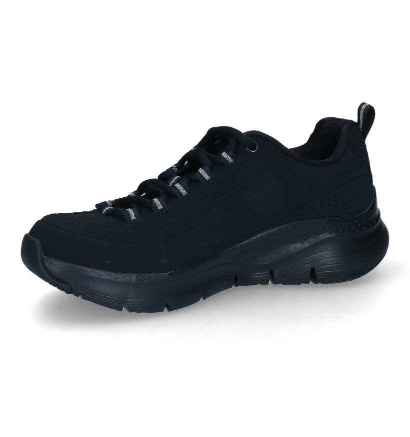 Skechers Arch Fit Baskets en Noir pour femmes (301562) - pour semelles orthopédiques