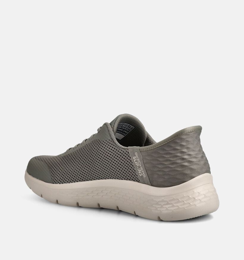Skechers Go Walk Flex Groene Slip-in Sneakers voor dames (375601)