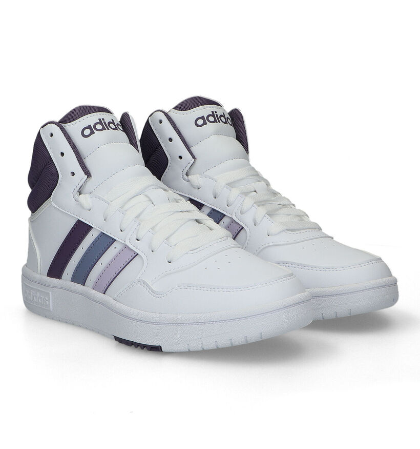 adidas Hoops 3.0 Mid Zwarte Sneakers voor dames (316561) - geschikt voor steunzolen