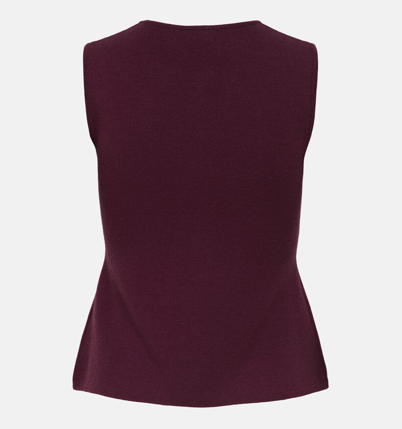 JDY Riley Zip Débardeur en Bordeaux pour femmes (362433)