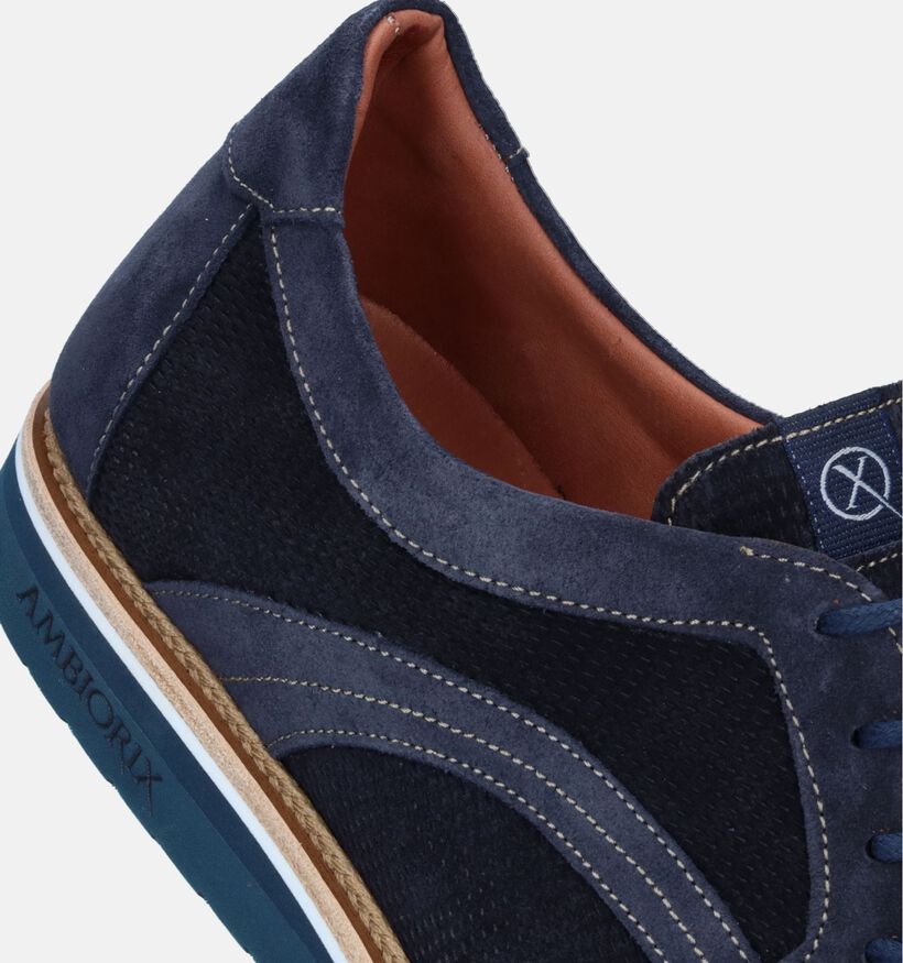 Ambiorix Iturba Sup 1 Sprint Blue Blauwe Veterschoenen voor heren (341173) - geschikt voor steunzolen