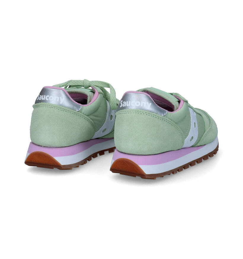 Saucony Jazz Original Baskets en Vert pour femmes (302051) - pour semelles orthopédiques