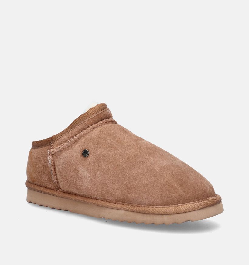 Warmbat Conner Pantoufles montantes en Cognac pour hommes (346348)