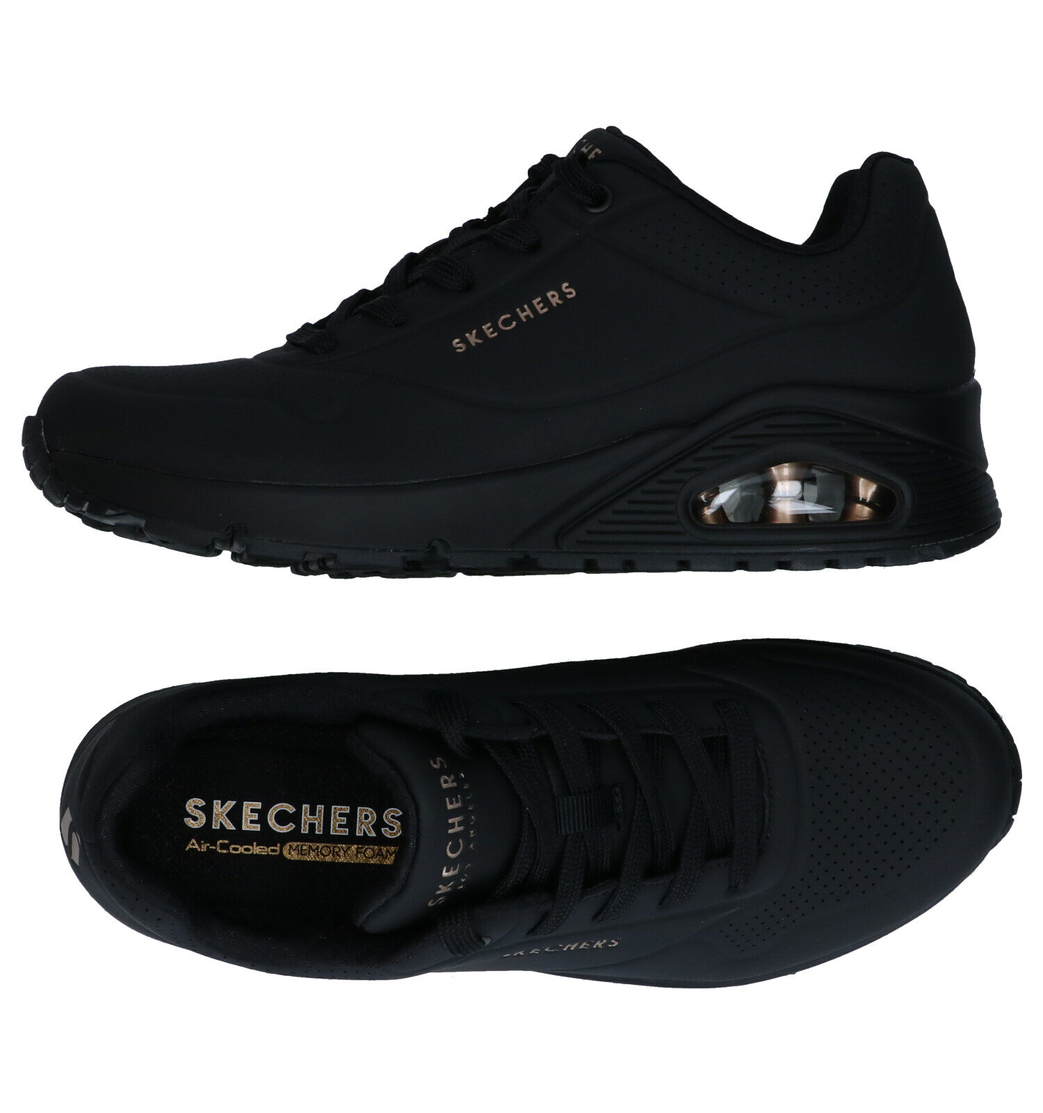 Skechers Uno Zwarte Sneakers | Dames Sneakers | Online op TORFS.BE