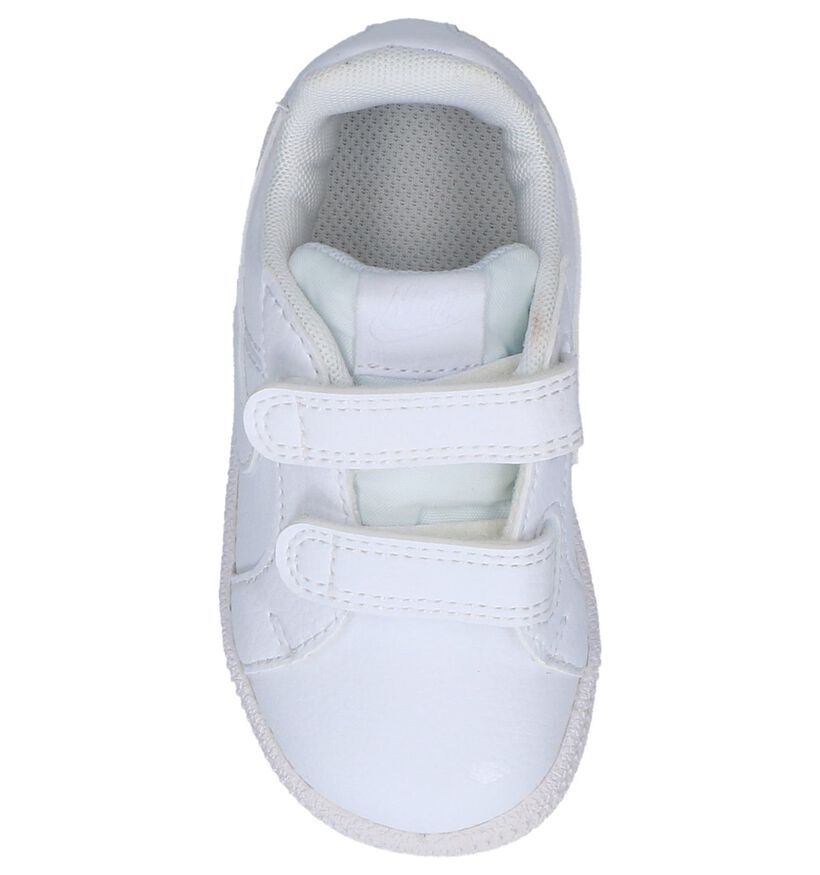 Witte Babysneakers met Velcro Nike Court Royale in leer (233455)