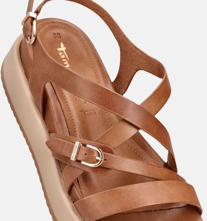 Tamaris Cognac Sandalen met sleehak voor dames (371776)