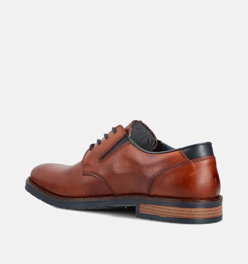 Rieker Cognac/Bruine Geklede Schoenen voor heren (360451) - geschikt voor steunzolen
