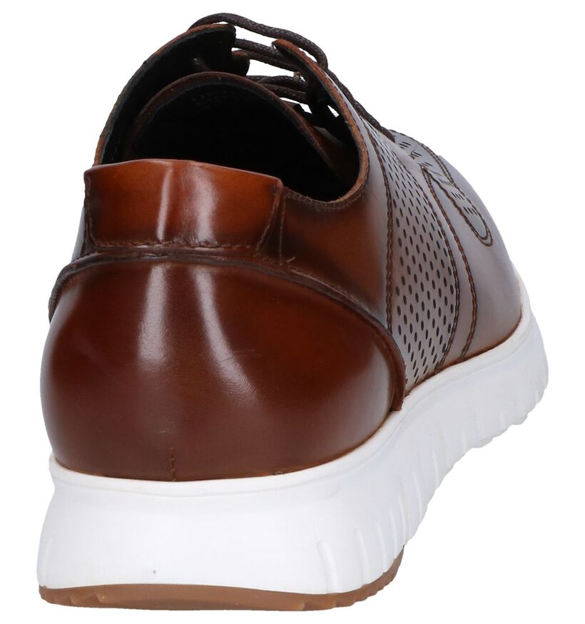 Cognac Casual Veterschoenen Steptronic Urban in leer (251493)