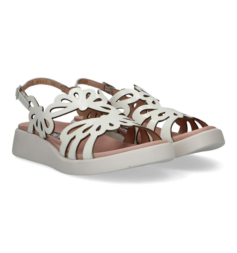 Wonders Sandales compensées en Blanc en cuir (324728)