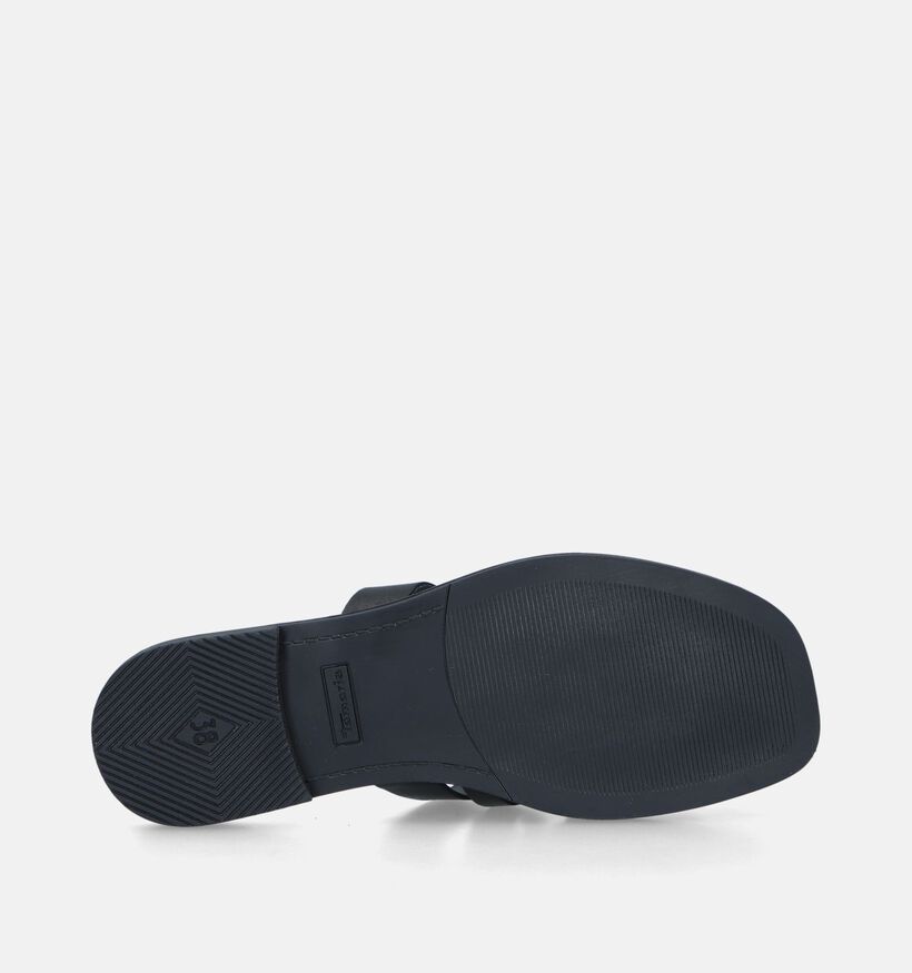 Tamaris Nu-pieds plates en Noir pour femmes (338207)