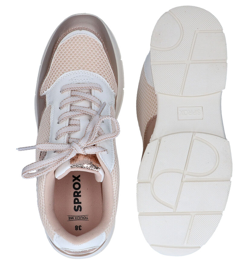 Sprox Beige Sneakers in kunstleer (292582)