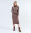 Vero Moda Daniela Bruine Jurk met rolkraag voor dames (328979)