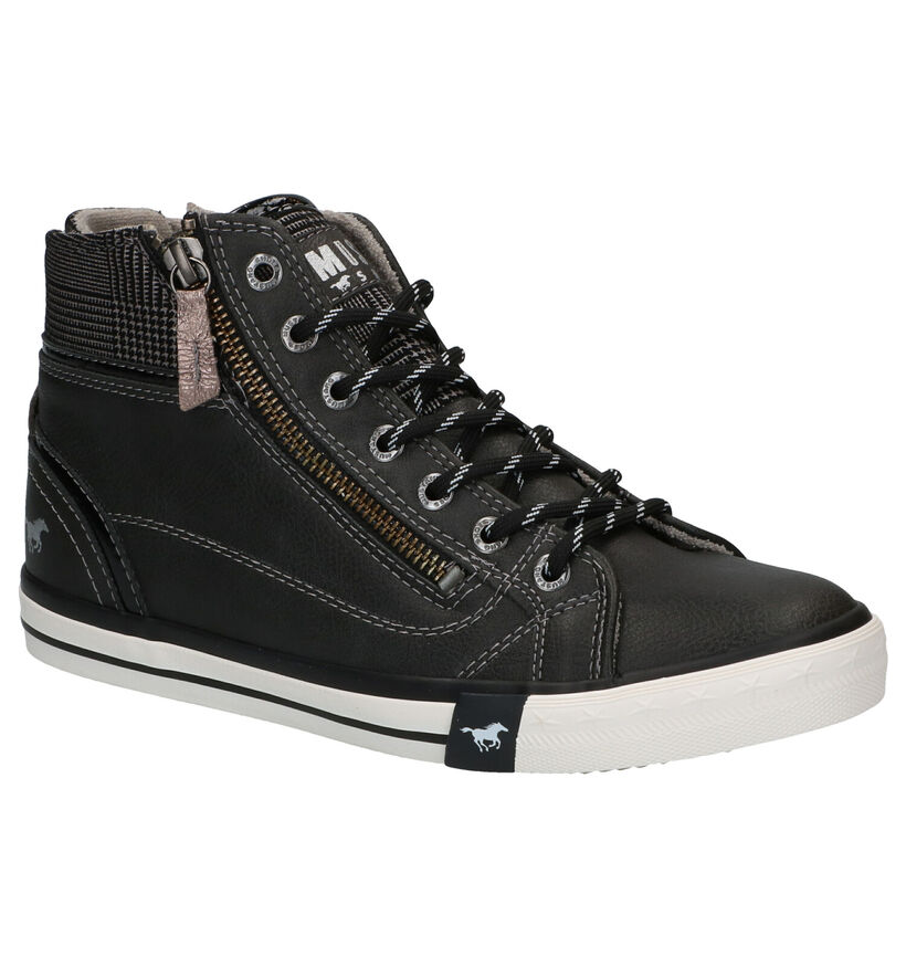 Mustang Grijze Hoge Sneakers voor dames (294326)