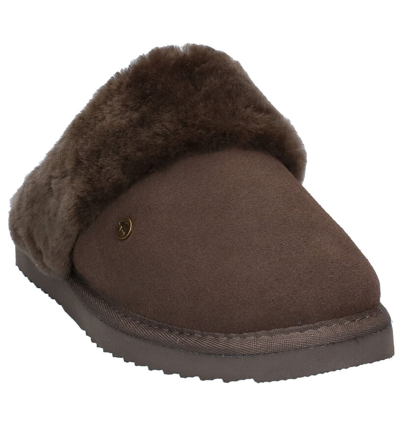 Warmbat Flurry Cognac Pantoffels voor dames (346207)