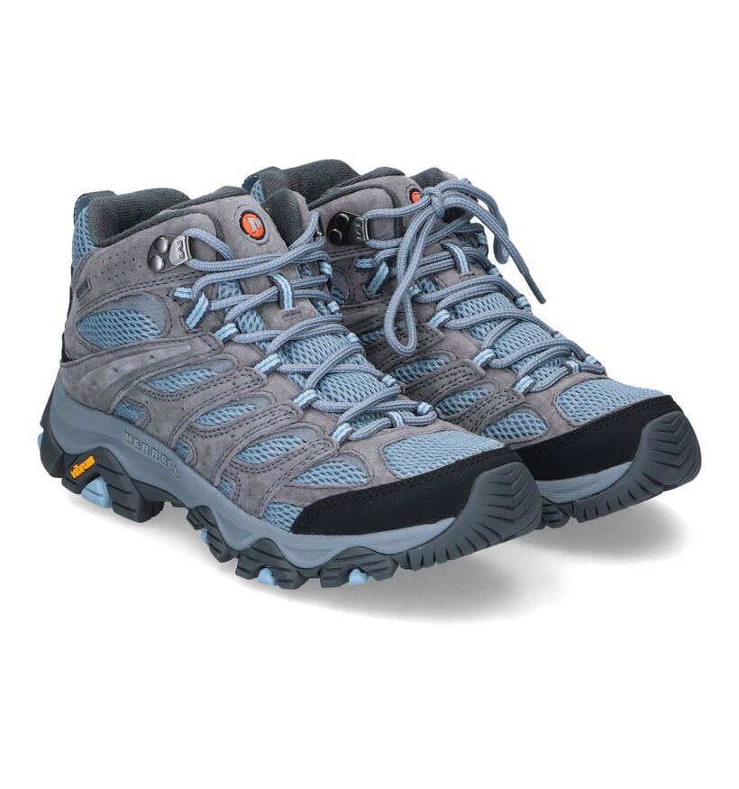 Merrell Moab 3 Mid Gore Tex Grijze Wandelschoenen voor dames (301284) - geschikt voor steunzolen