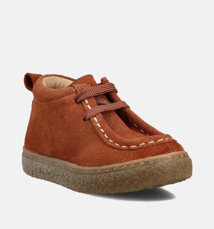 Milo & Mila Cognac Veterboots Milo & Mila Cognac Veterboots voor meisjes, jongens (363288) - geschikt voor steunzolen