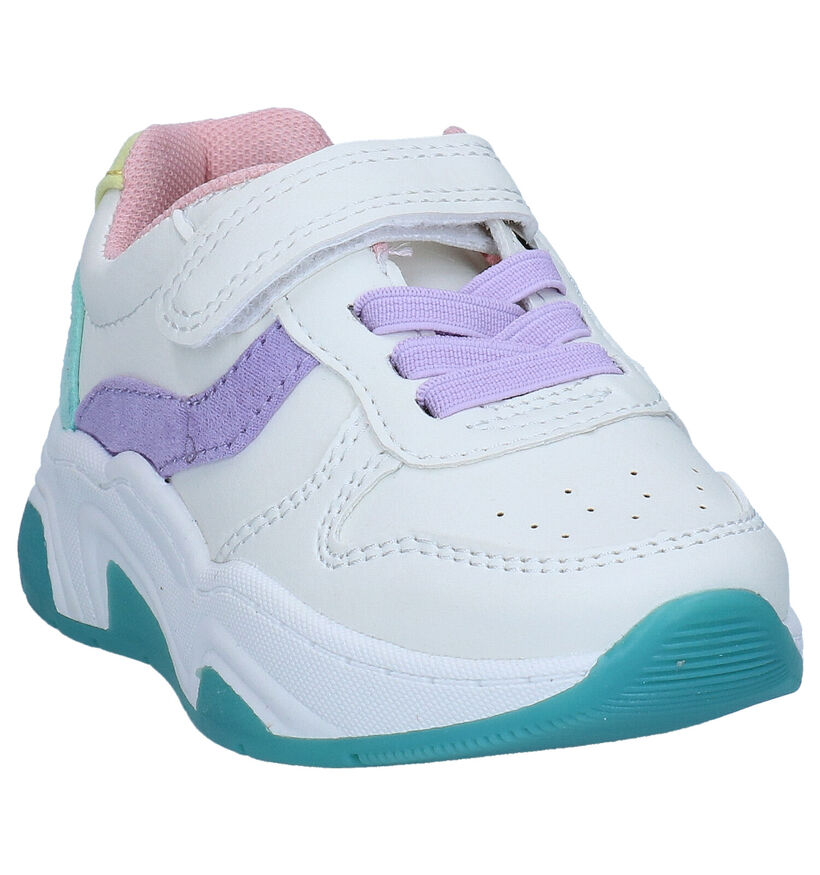 Milo & Mila Witte Sneakers in kunstleer (289333)