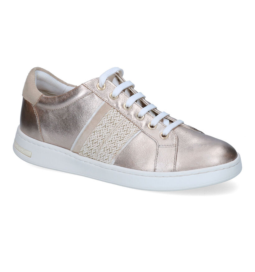 Geox Jaysen Gouden Sneakers in leer (303569)