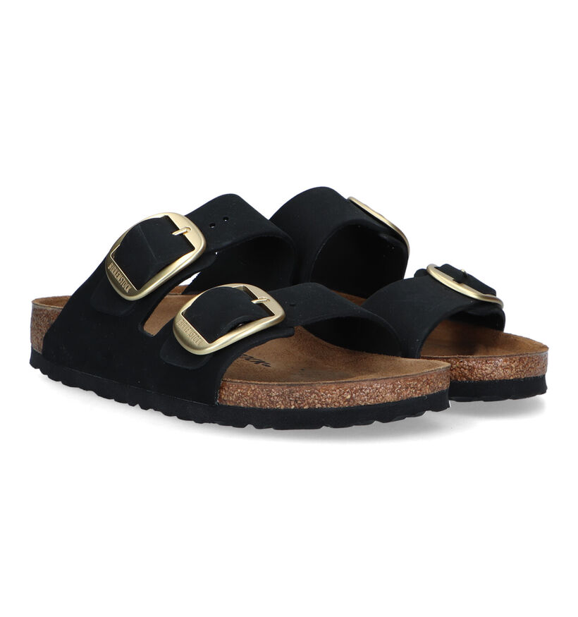 Birkenstock Arizona Big Buckle Nu-pieds en Noir pour femmes (322632)