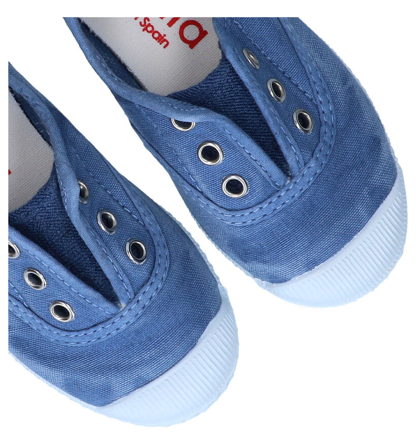 Cienta Blauwe Slip-ons voor jongens, meisjes (340020) - geschikt voor steunzolen