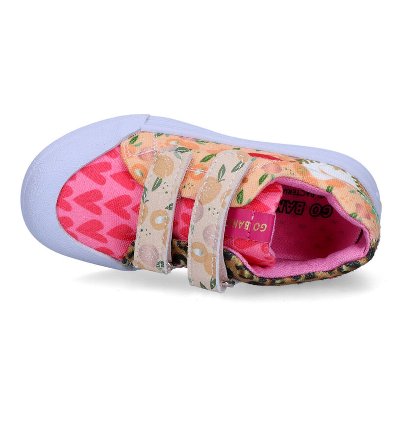 Go Banana's Swan Kiss Roze Sneakers voor meisjes (323842) - geschikt voor steunzolen