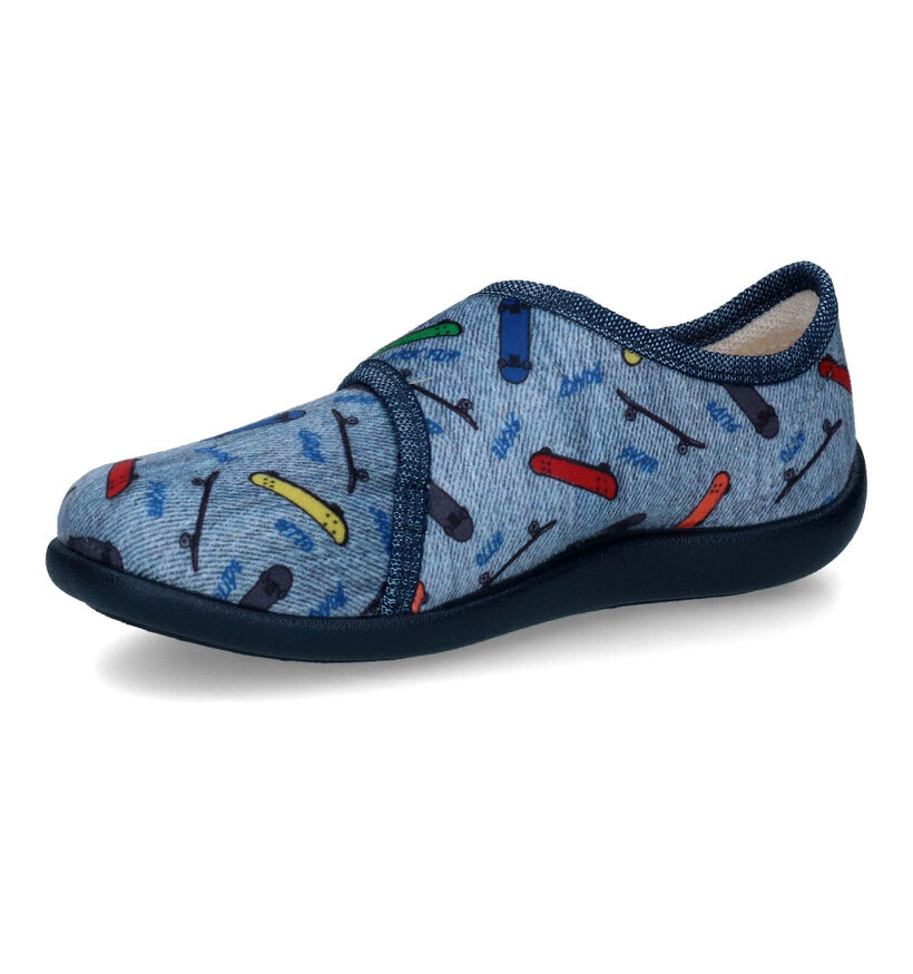 Bellamy Martien Pantoufles en Bleu pour garçons (316981)