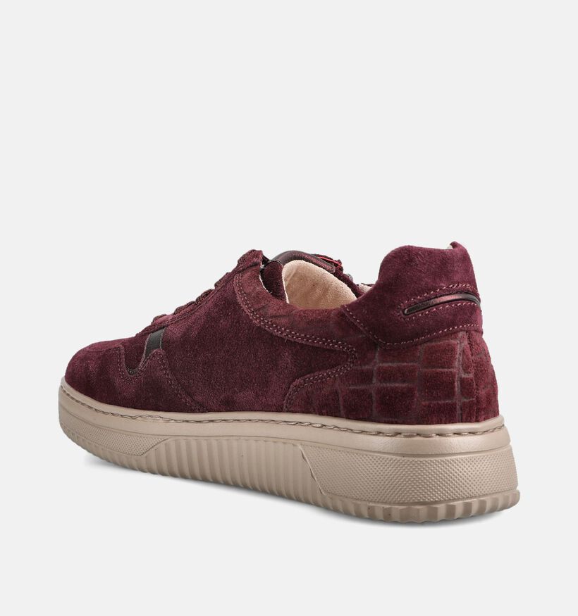 Gabor Bordeaux Sneakers voor dames (376982) - geschikt voor steunzolen