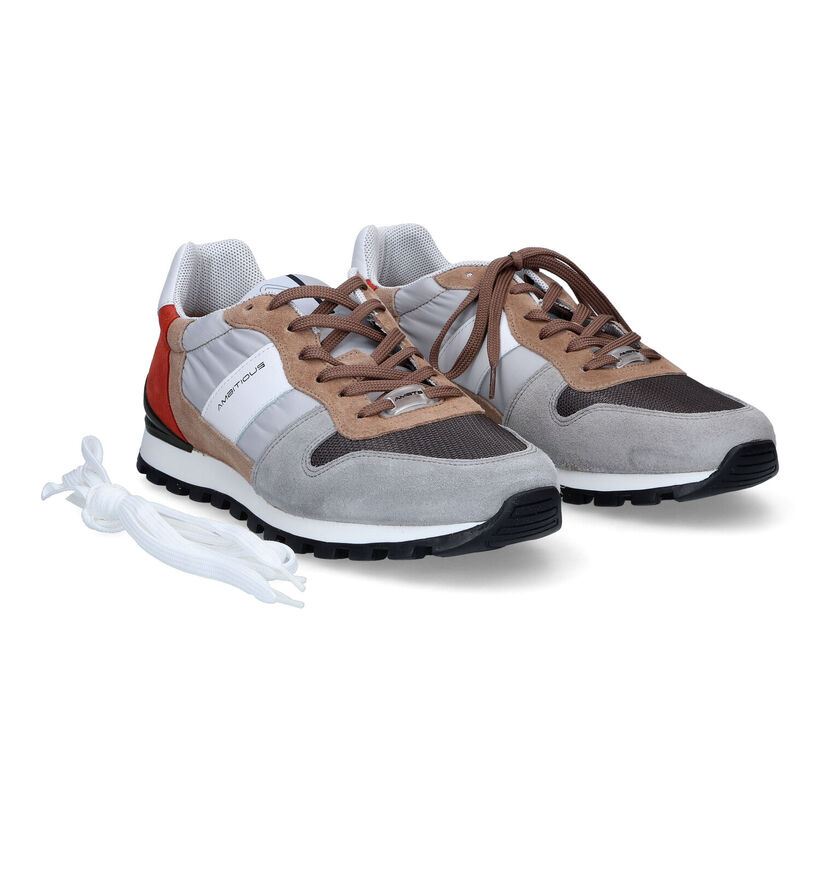 Ambitious Ken Baskets en Gris pour hommes (308108) - pour semelles orthop&eacute;diques