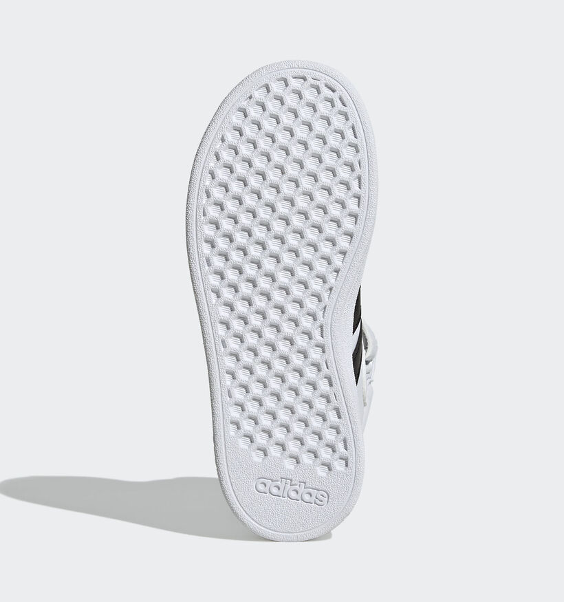 adidas Grand Court Mid K Witte Sneakers voor jongens, meisjes (343189)