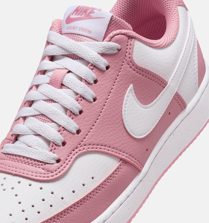 Nike Court Vision Low Next Nature Baskets en Rose pour femmes (350452)