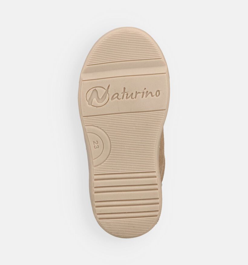 Naturino Daisies Embroidery Baskets en Marron pour filles (371605) - pour semelles orthop&eacute;diques